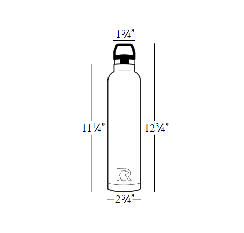 RTIC 26oz Water Bottle Custom Laser Engraved 